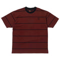 Spitfire T-Shirt Bighead EMB Stripe Burgundy