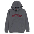 spitfire zip hoodie spitball solid grey