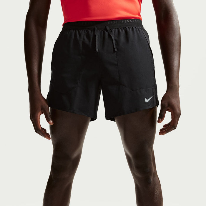 Nike Stride 5" Short | Black / Reflective Silver | Mens