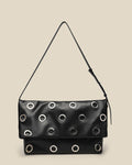 Studded Foldover Shoulder Bag - NOXARA