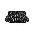 Studded Ruched Clutch Bag - Glam