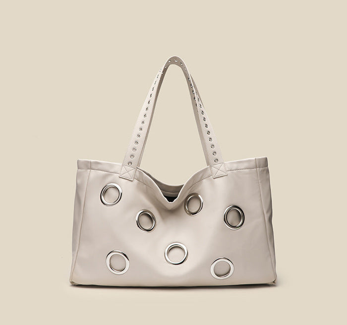 Studded Soft Tote Bag - ÉLUNOR