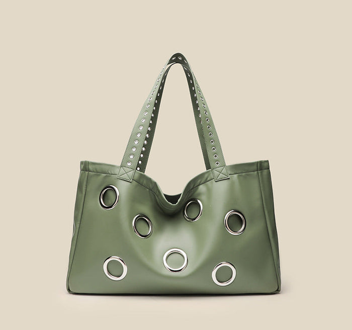 Studded Soft Tote Bag - ÉLUNOR