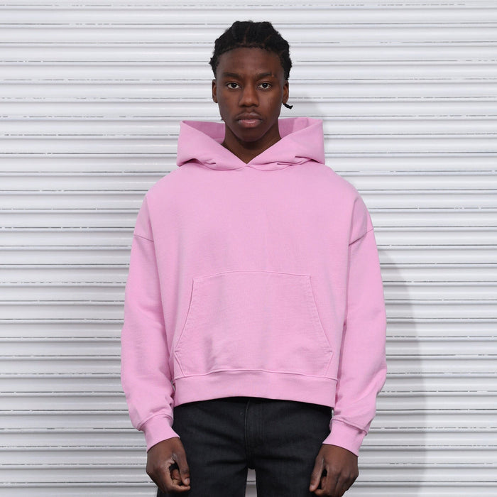 The Bowery Crop Hoodie Candy Pink