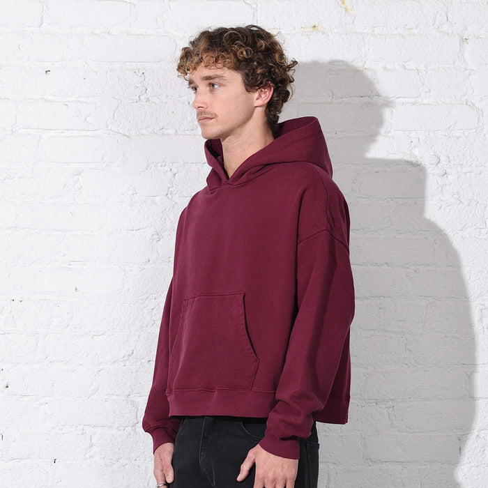 The Bowery Crop Hoodie Windsor Wine