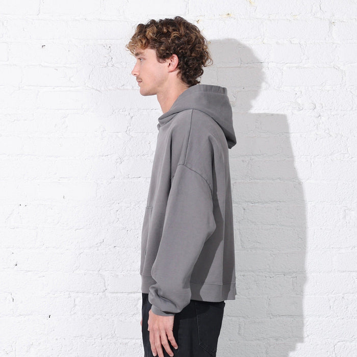 The Bowery Crop Hoodie Smoke Grey