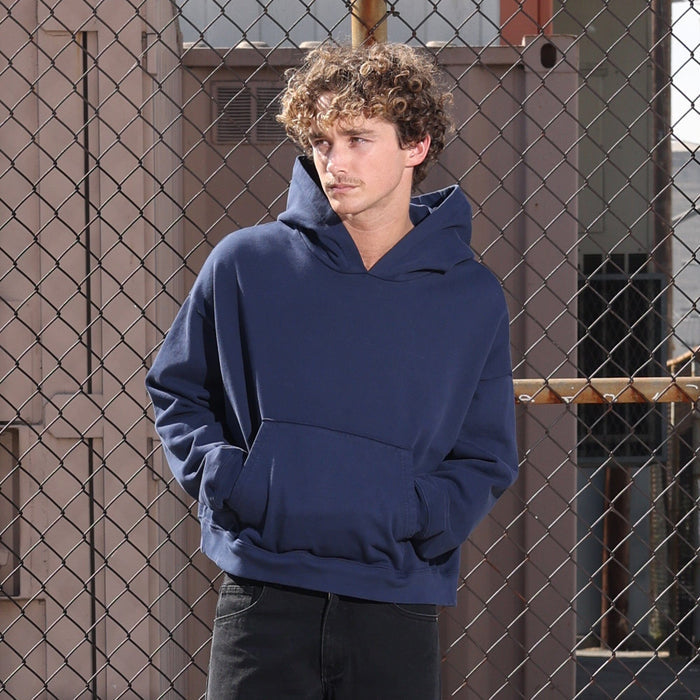 The Bowery Crop Hoodie Classic Navy