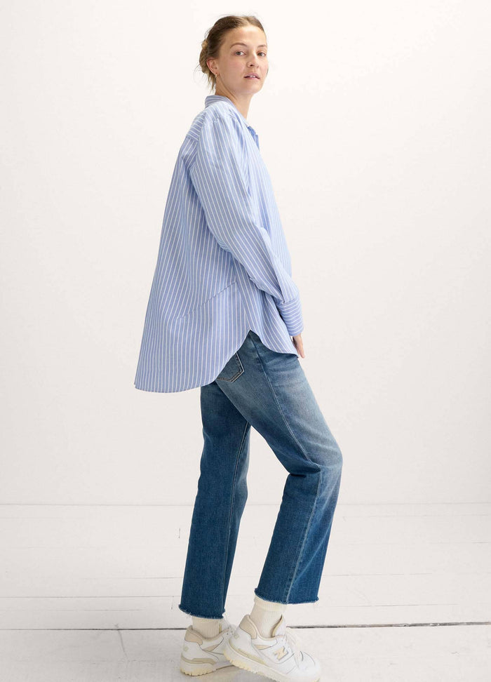 color:blue/white stripe