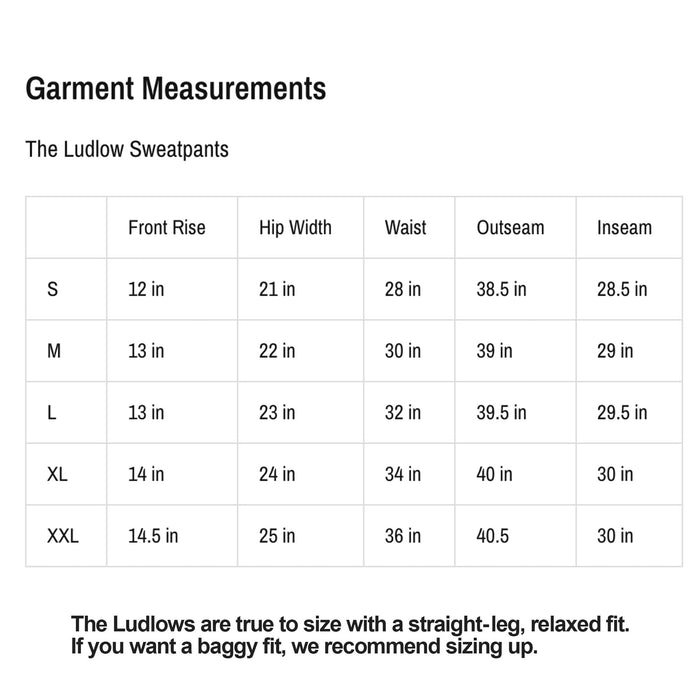 The Ludlow Crop Sweatpants Sweatpants Classic Black