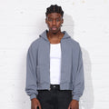 The Mercer Crop Zip II Blue Steel