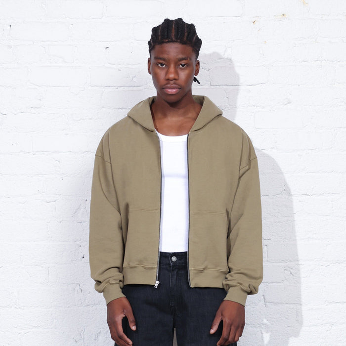The Mercer Crop Zip II Martini Olive