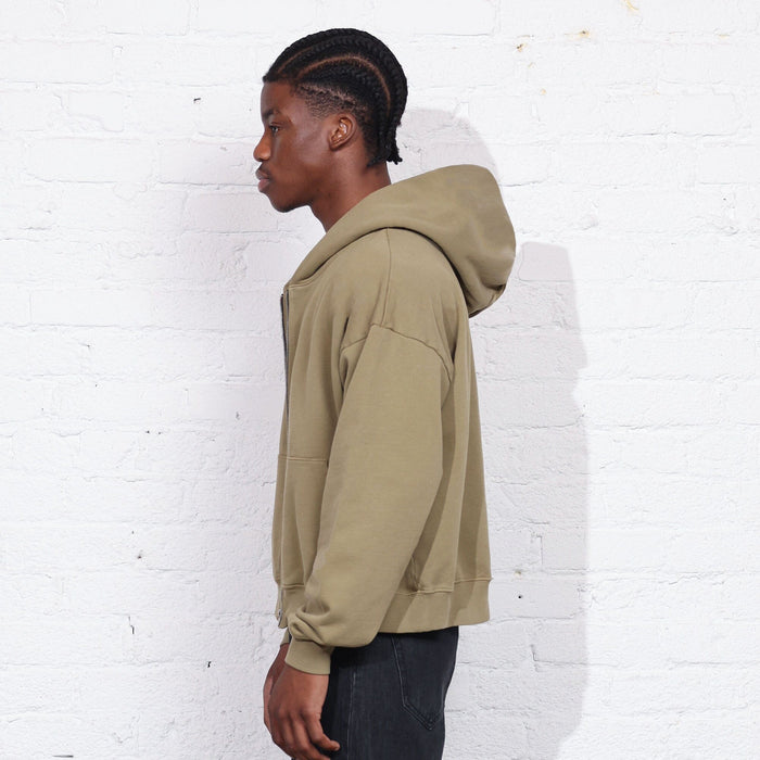 The Mercer Crop Zip II Martini Olive