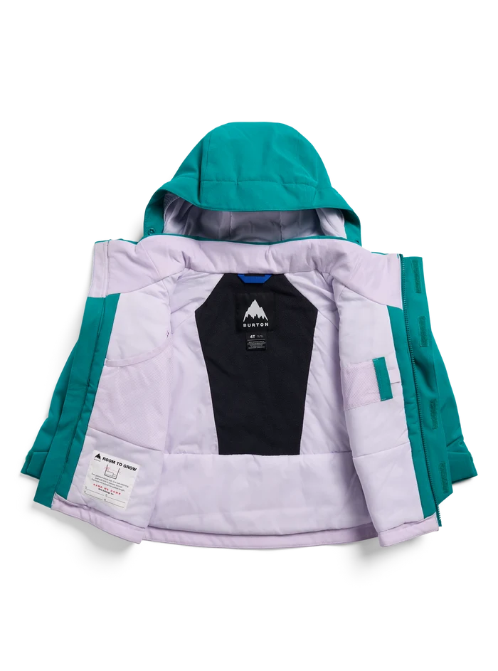 Product image of Toddlers' Burton Ascutney 2L Jacket[Variant:Pacific Teal / Moondust Purple / True Black]