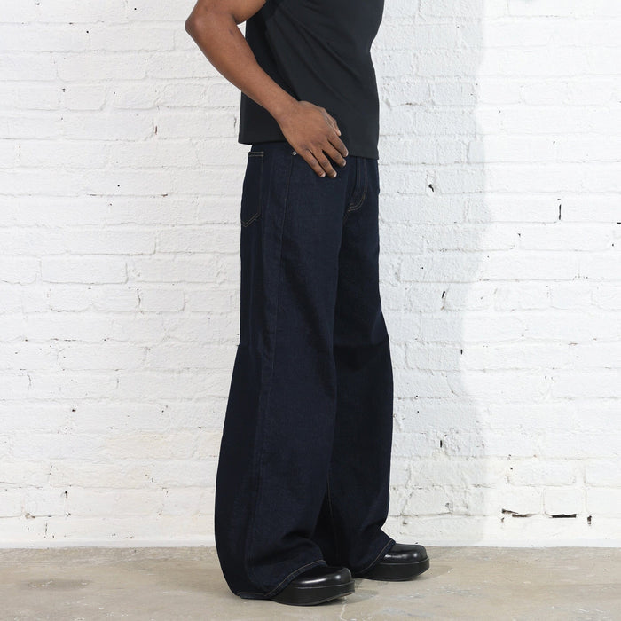 The Toluca Dad Jeans II | Relaxed, Wide-Leg Raw Indigo