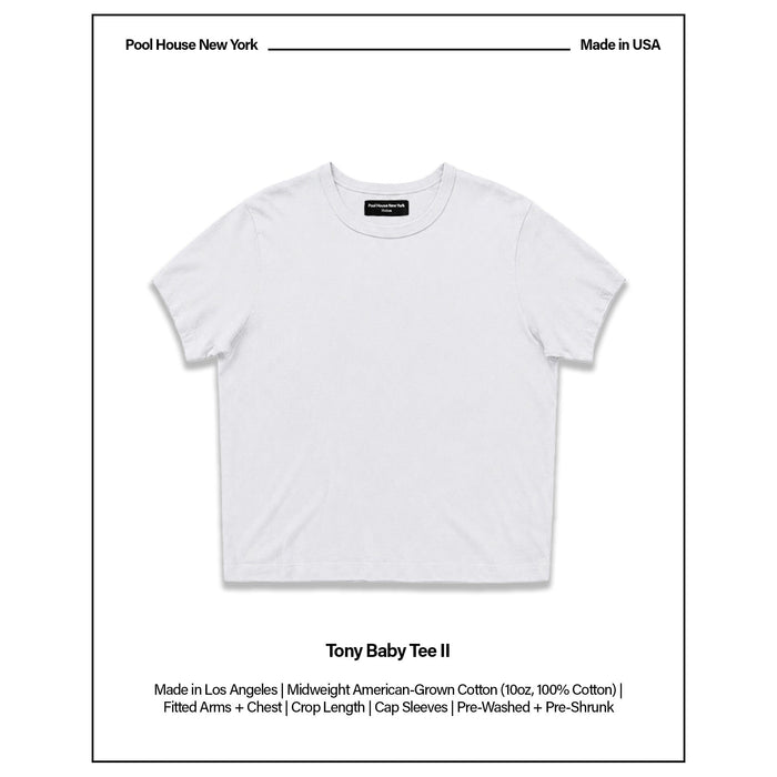 Tony Baby Tee II | Mens T-Shirt Classic White