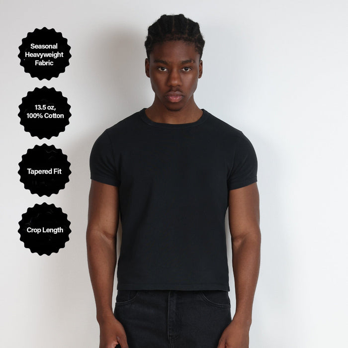 Tony Baby Tee | Mens | Heavyweight T-Shirt Ash Black