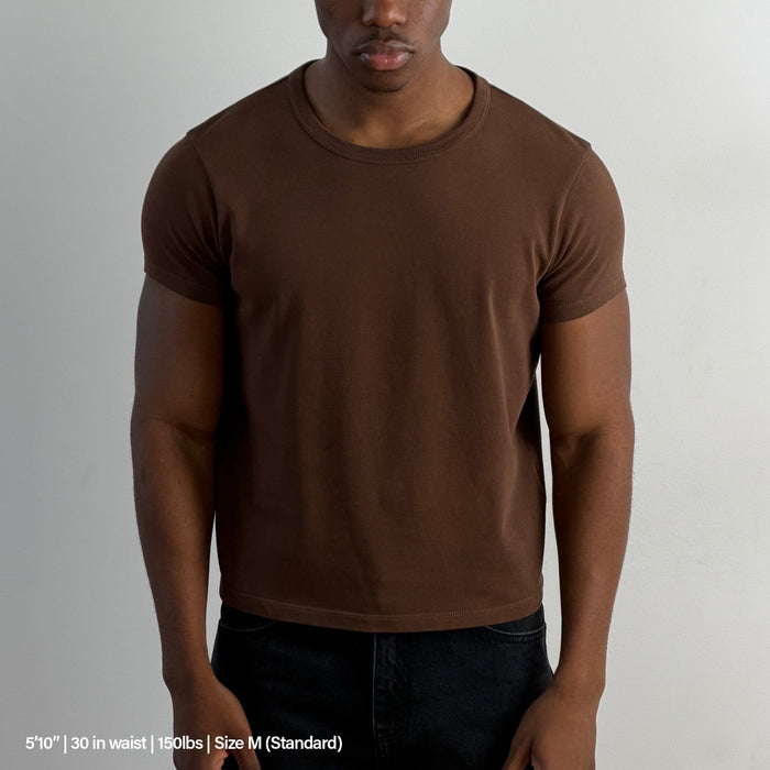 Tony Baby Tee | Mens | Heavyweight T-Shirt Dark Brown