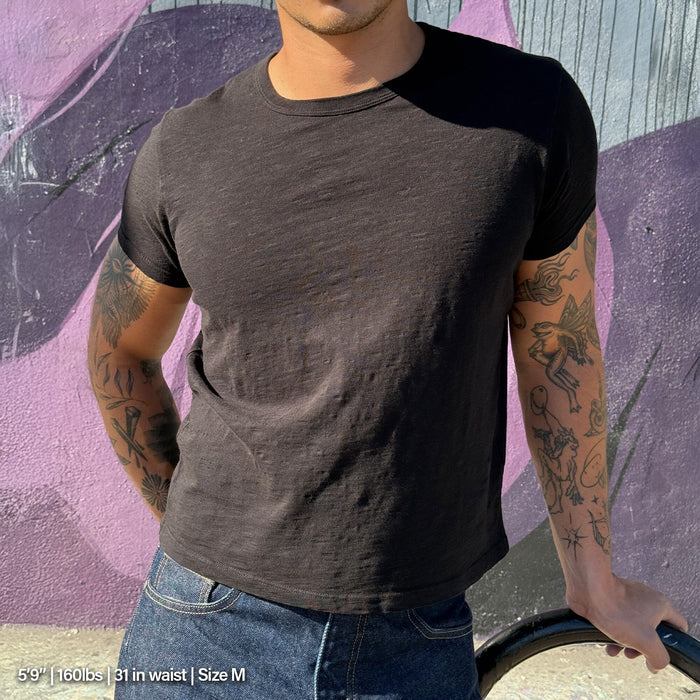 Tony Baby Tee | Slub | Mens T-Shirt Classic Black