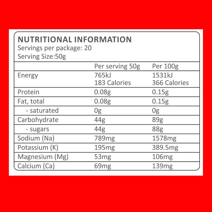 Trail Brew Energy + Electrolyte Drink | 1kg Bag | Raspberry