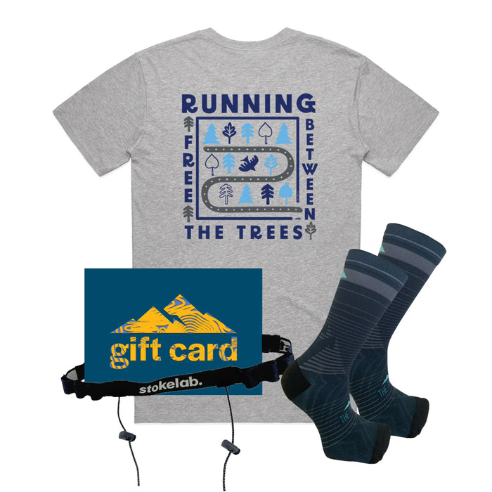 Trail Runner Gift Box Bundle | Grey Running Free | Mens