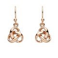 Trinity Knot Rose Gold Earrings