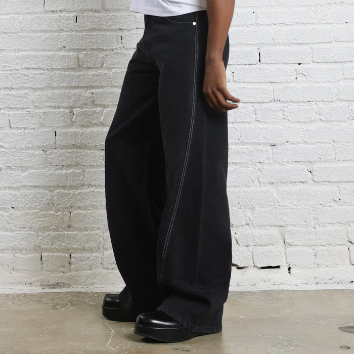 Twisted Tokyo Dad Jeans | Baggy, Wide-Leg Thunder Black