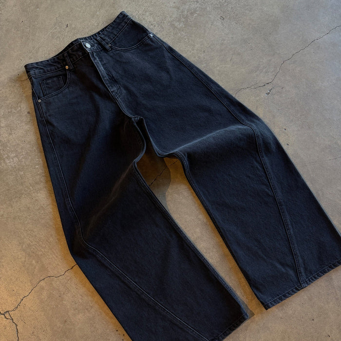 Twisted Tokyo Dad Jeans | Baggy, Wide-Leg Stone Black