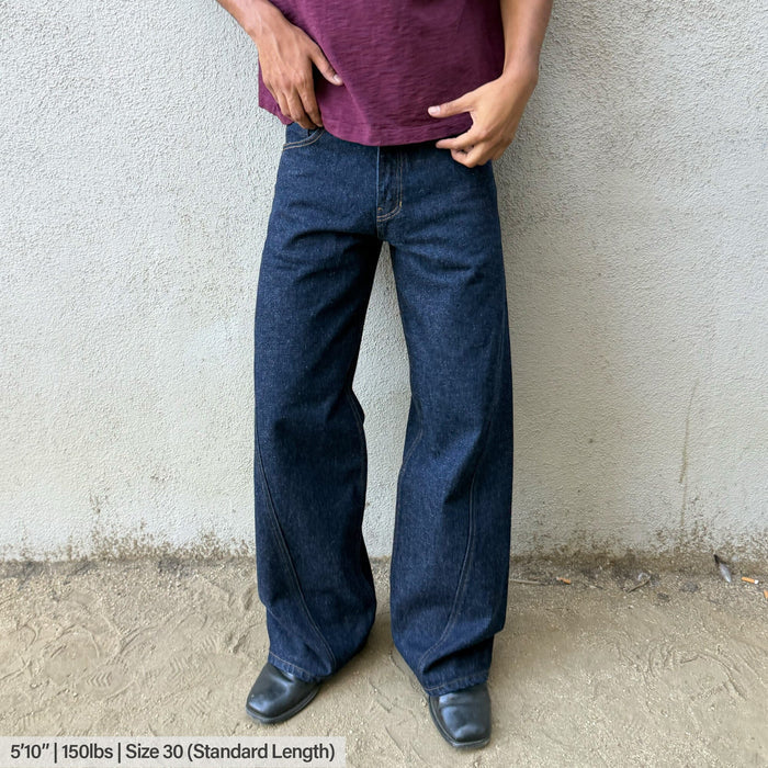 Twisted Tokyo Jeans | Straight-Wide Leg Raw Indigo