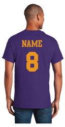 VHS Volleyball Purple Tee with Name/Number (2000)