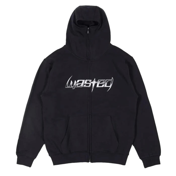 wasted paris blade balaclava zip hoodie