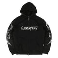 wasted paris metal blade full zip hoodie black