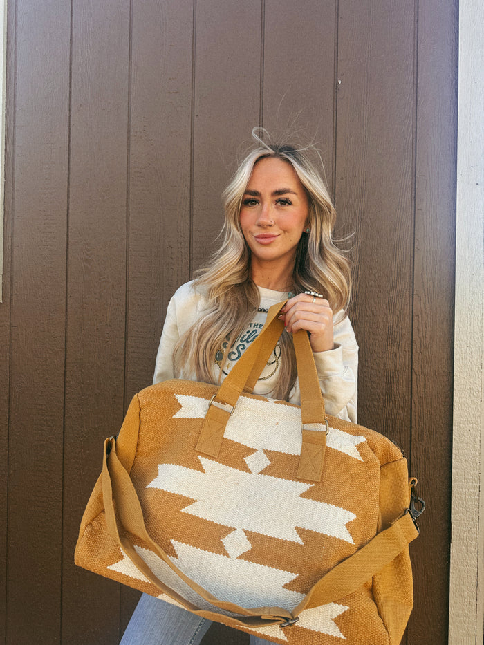 WESTERN WEEKENDER DUFFEL IN CAMEL