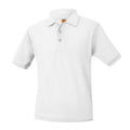 WHITE PIQUE POLO SHIRTS