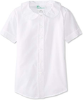 WHITE  SHORT SLEEVE PETER PAN BLOUSE
