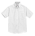 WHITE UNISEX SHORT SLEEVE OXFORD