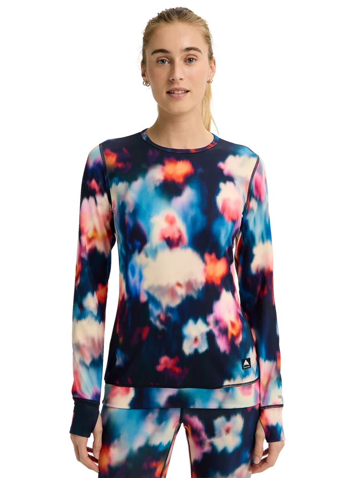 Product image of Women's Burton Midweight Base Layer Crewneck[Variant:Floral Blur]