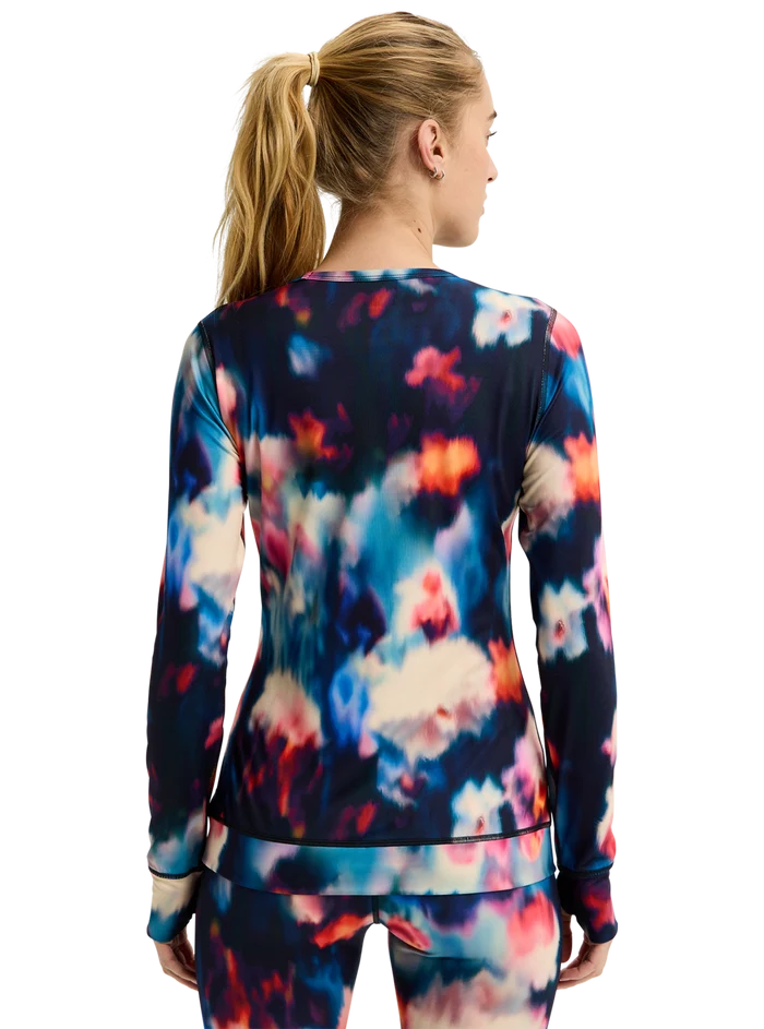 Product image of Women's Burton Midweight Base Layer Crewneck[Variant:Floral Blur]