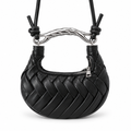 Woven Crescent Shoulder Bag – CAMELLE