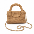 Woven Straw Mini Top Handle Bag – SAND