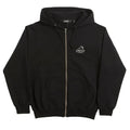 X large slanted og zip hoodie black
