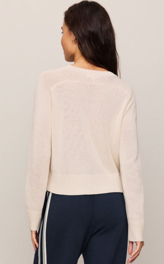 Z Supply Varsity Sand In Sweater
